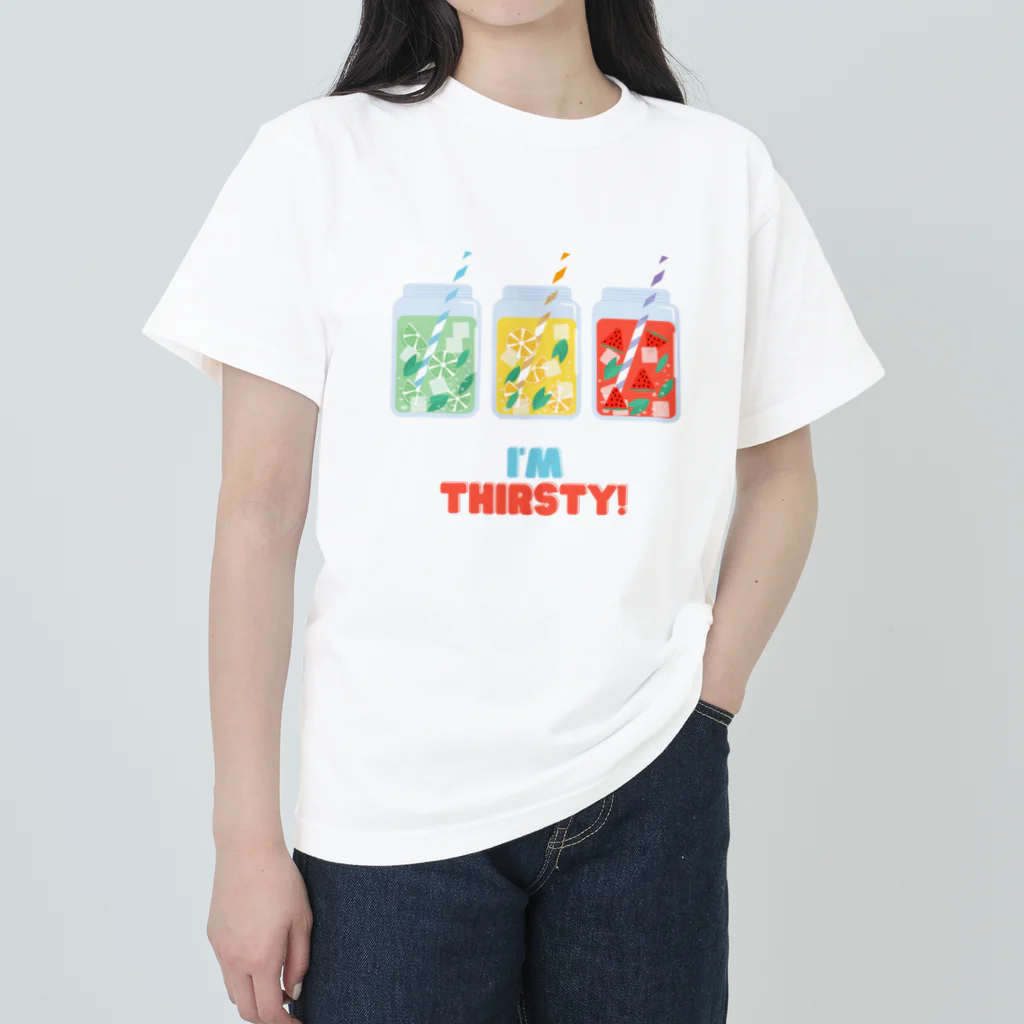 TakeShiomiのI'm Thirsty! Tシャツ Heavyweight T-Shirt