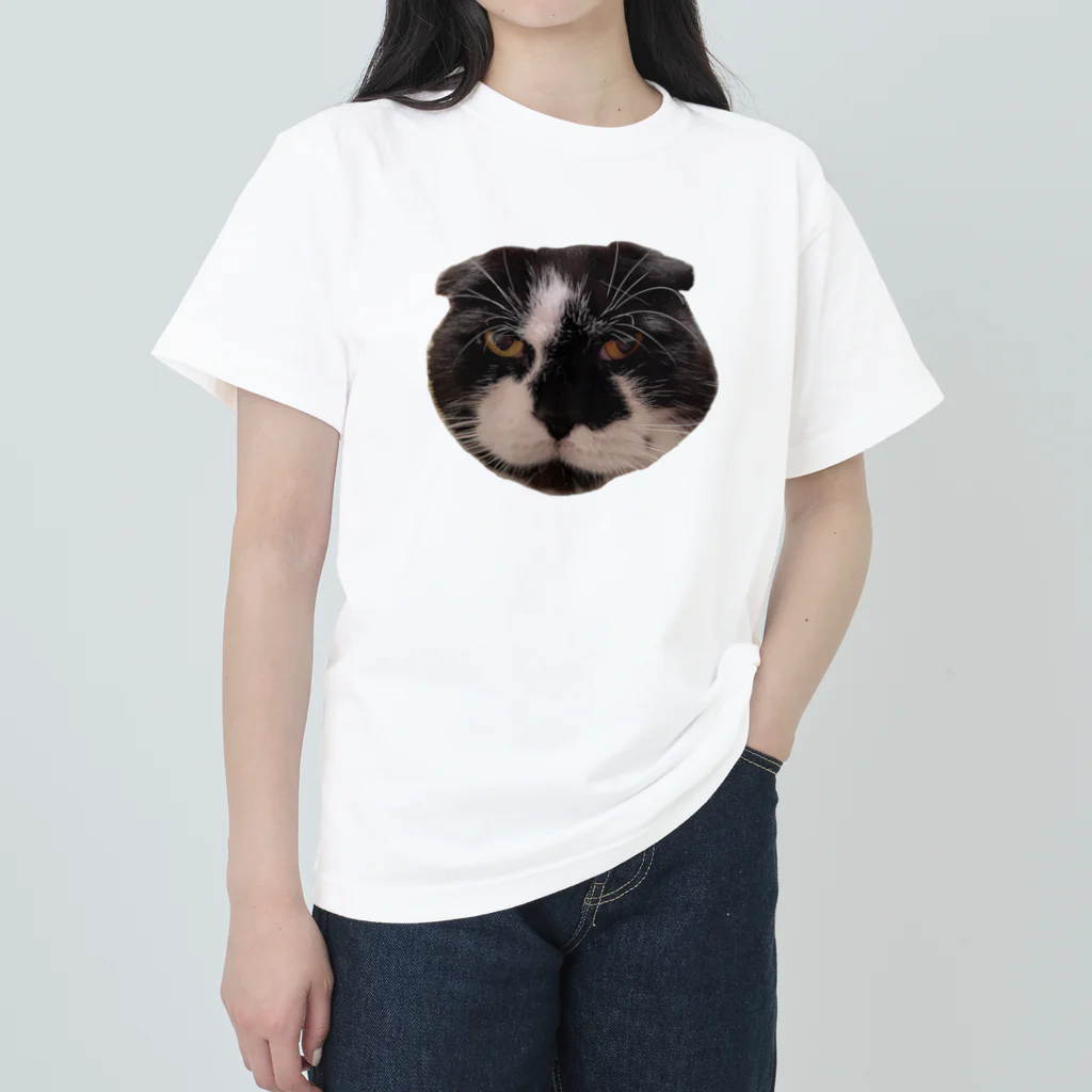 チョコの我が家のお猫さま ヘビーウェイトTシャツ