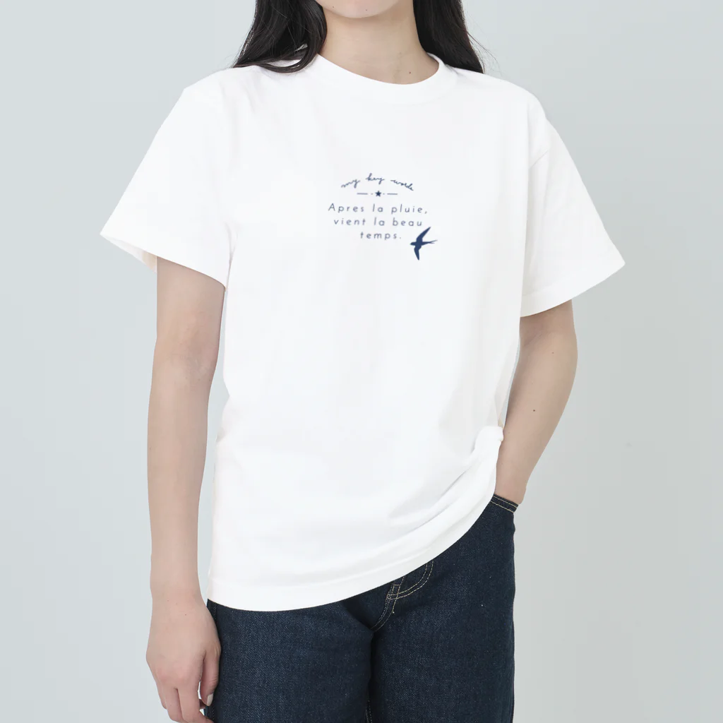 kiki25のswallows つばめ　(名言) ヘビーウェイトTシャツ