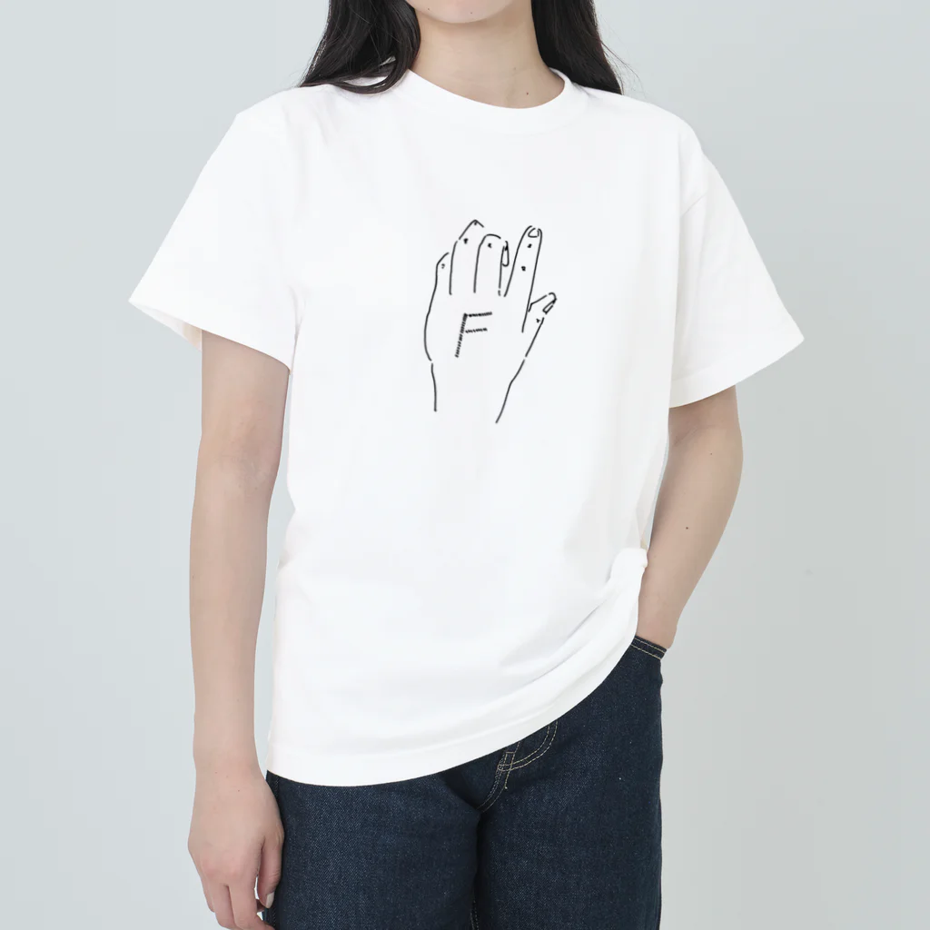 小田晃生のFの手 Heavyweight T-Shirt