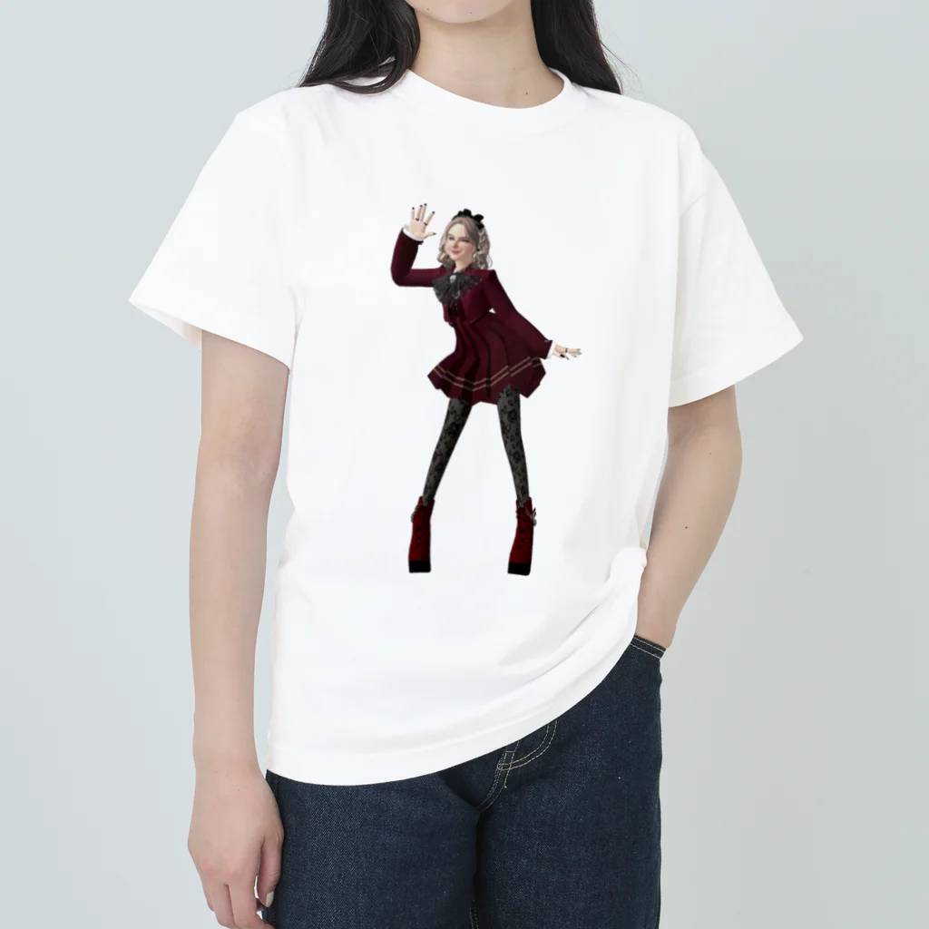 【ホラー専門店】ジルショップの紅い制服の女学生＊おしゃれ＊可愛い ヘビーウェイトTシャツ