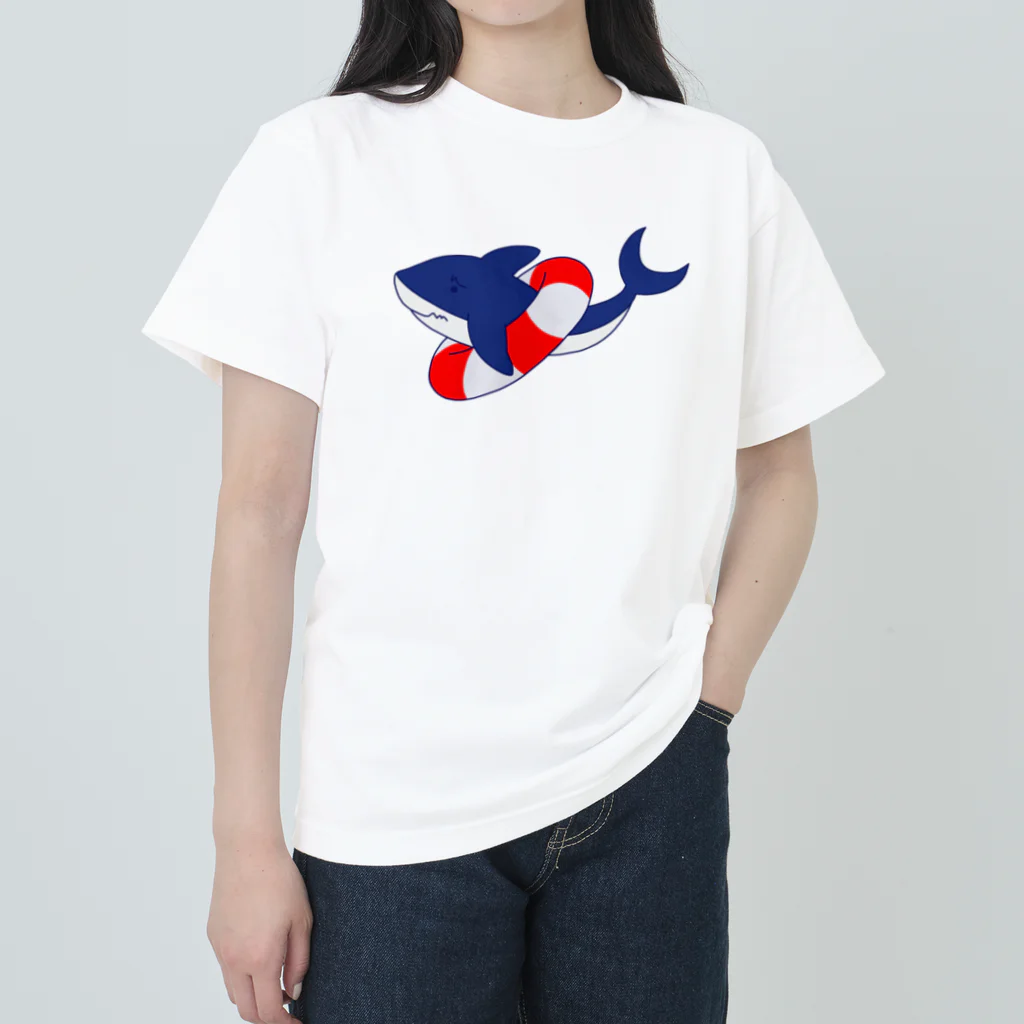 kazukiboxのサメくんは、泳げない。 Heavyweight T-Shirt