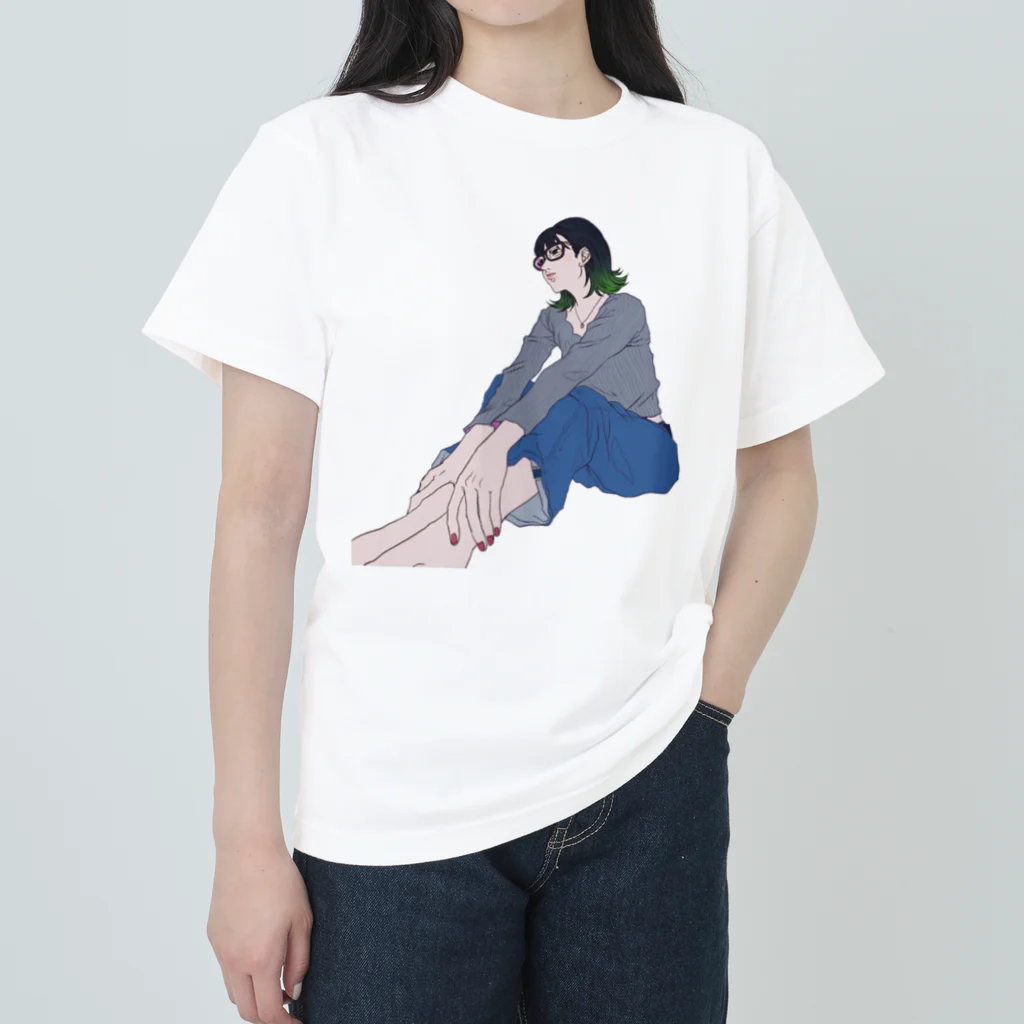 空き家のめがねっこ Heavyweight T-Shirt