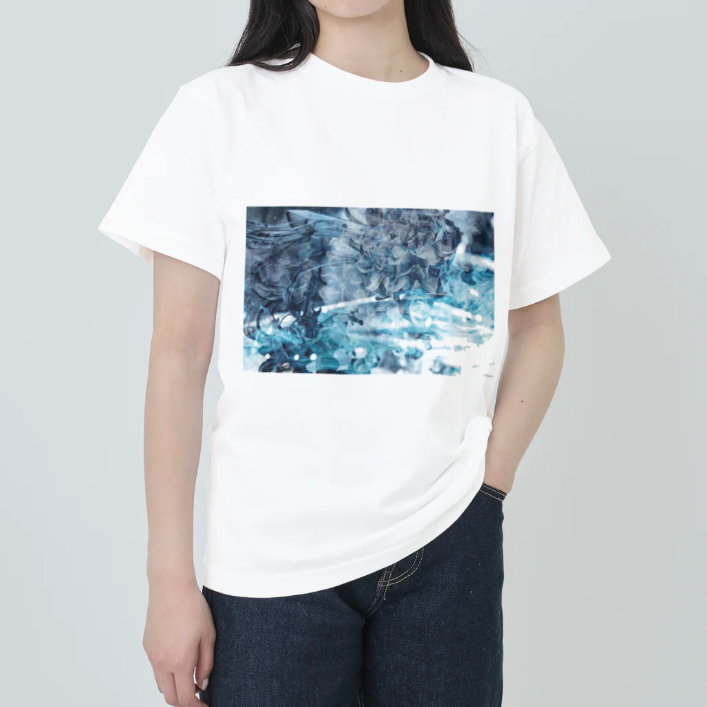 えび ☞ 液体彫刻の溶解と情景 ヘビーウェイトTシャツ