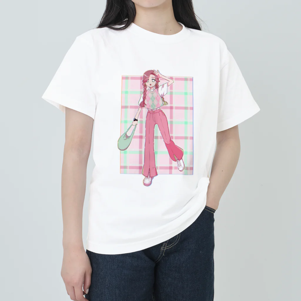 motsu・nabeの春(PINK) ヘビーウェイトTシャツ