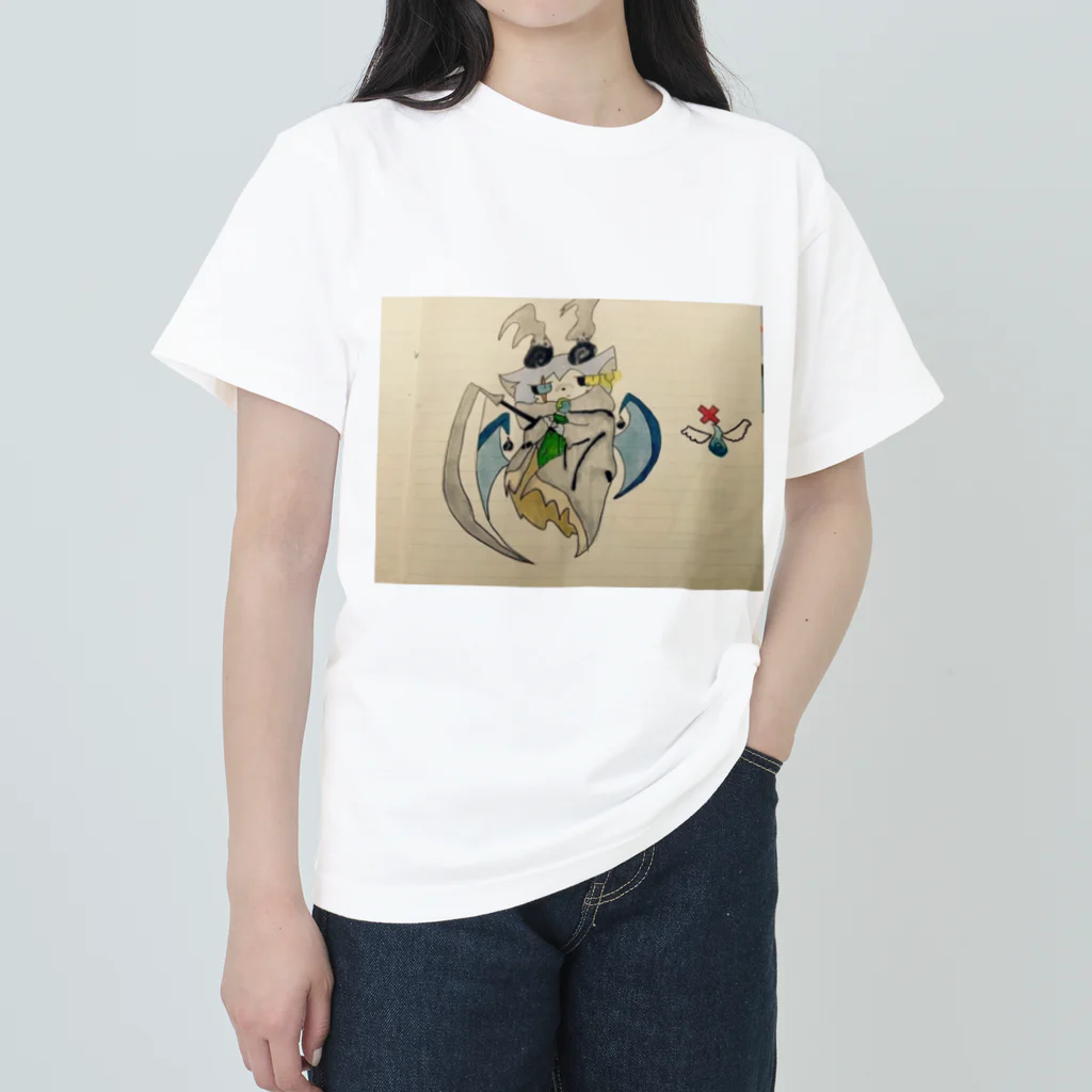 伊波の気まぐれ( ˙꒳​˙  )の死神の猫 ヘビーウェイトTシャツ