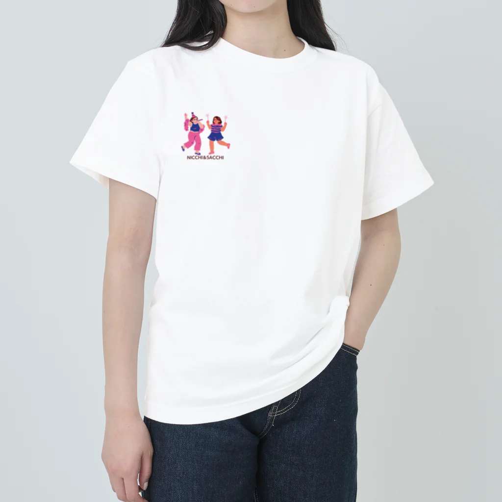 不可能姉妹のにっちもさっちもの不可能姉妹のにっちもさっちも ヘビーウェイトTシャツ