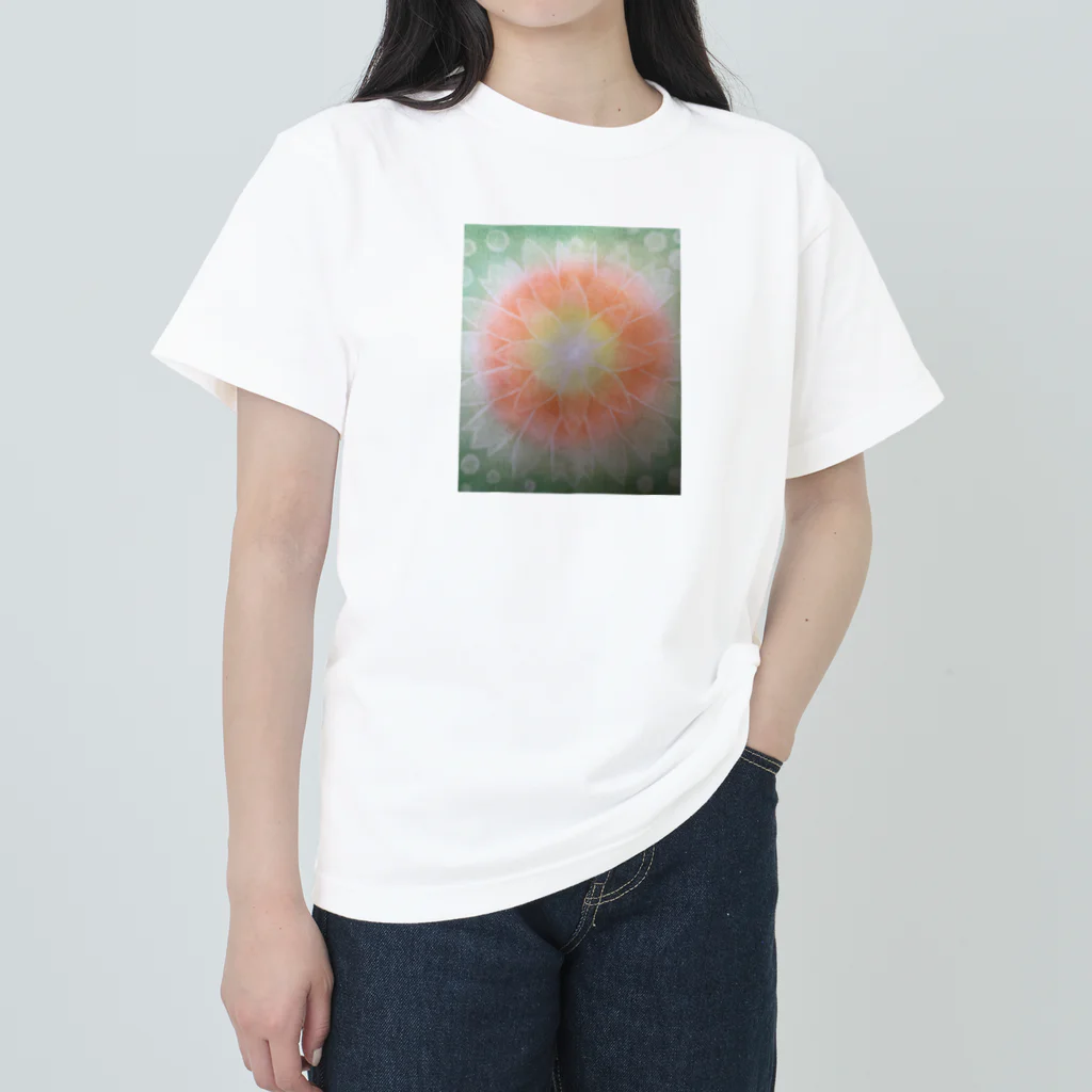 光のパステルアート　Hisaの光のパステルアート　陽光 Heavyweight T-Shirt