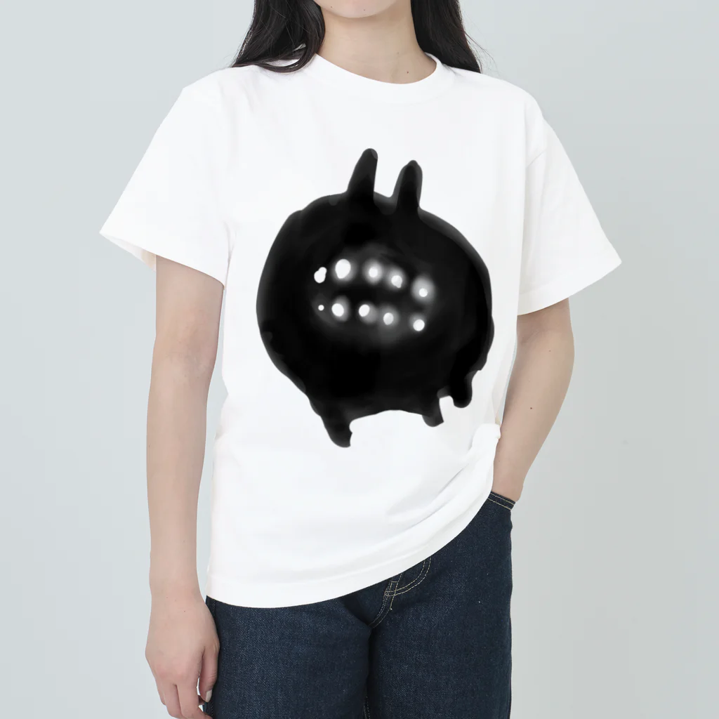 Illustrator JAIBON アパレルグッズのうさぎゃんブラックきもデザイン ヘビーウェイトTシャツ