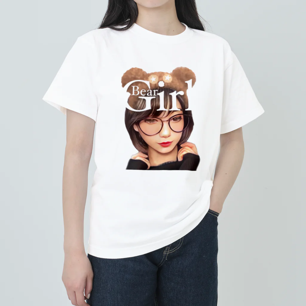 Re:Re:SmileyのBear Girl ☆◡̈⋆ Heavyweight T-Shirt