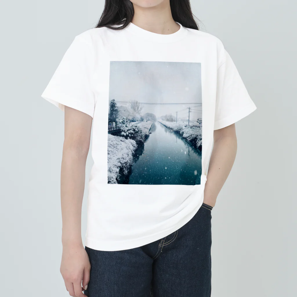 Mikazuki86の冬の景色1 Heavyweight T-Shirt