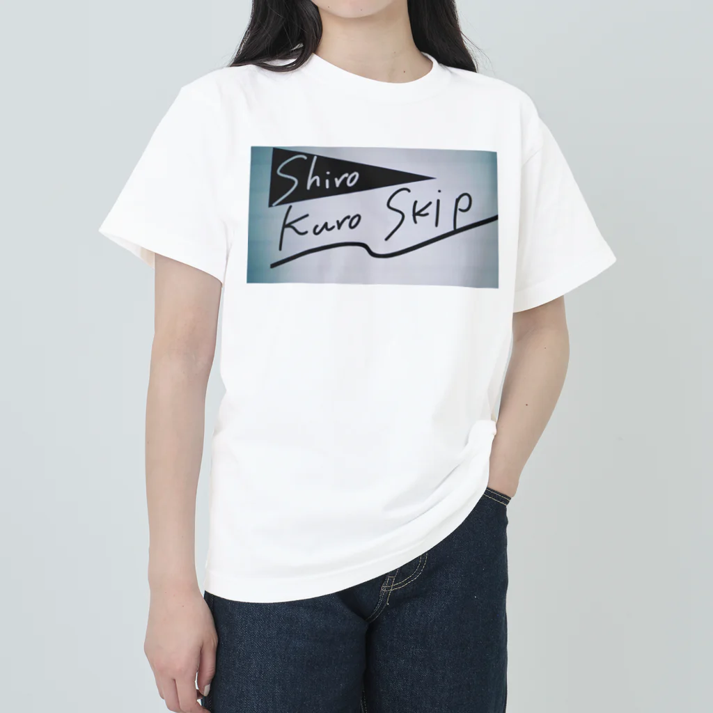 Lakikai_laki602のshiro kuro skio ヘビーウェイトTシャツ