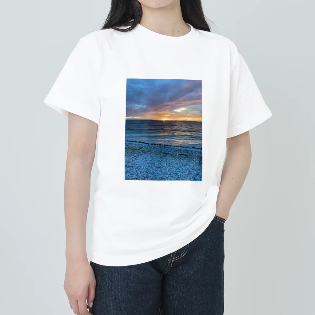 ミャムミャムマナコのあの海はいつだって僕に開かれている Heavyweight T-Shirt