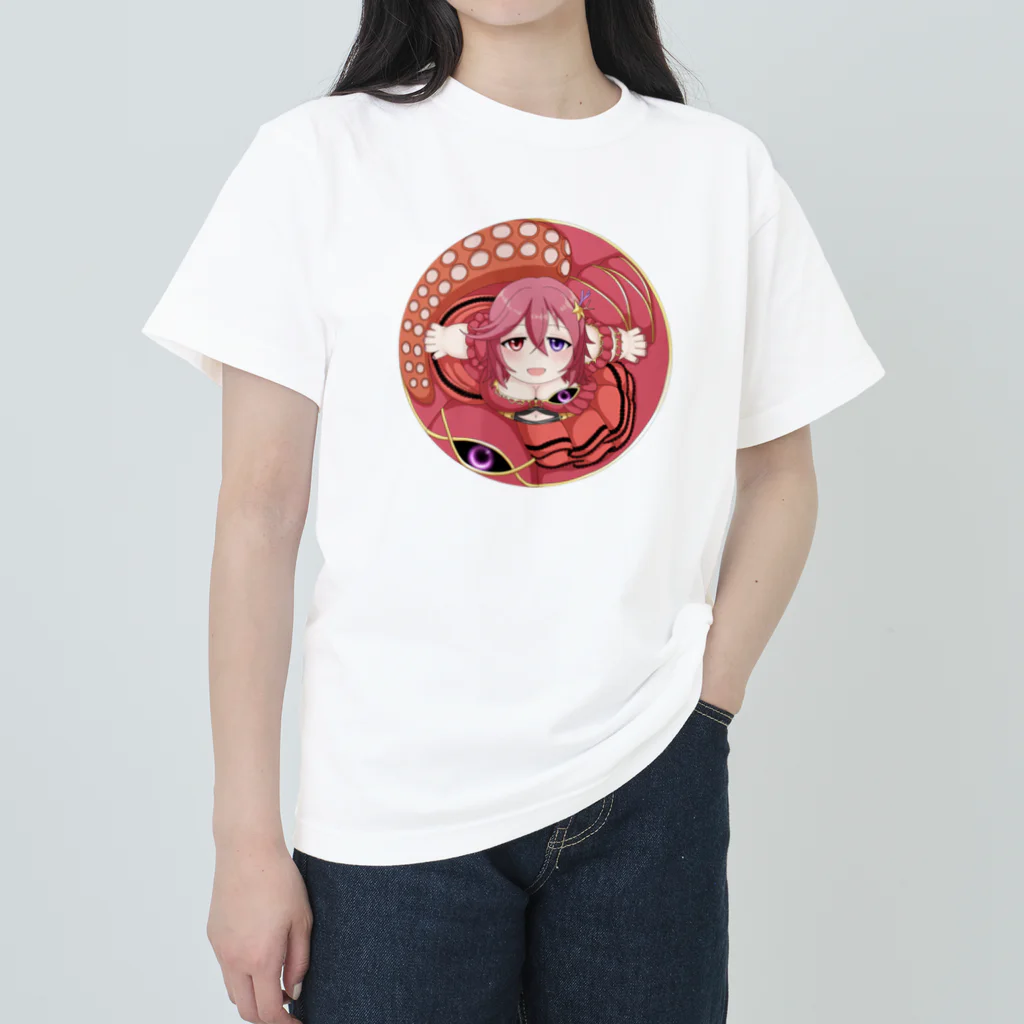 個人Vtuberテンタクル七海ショップSUZURI支店のまんまるテンタクル七海 ヘビーウェイトTシャツ