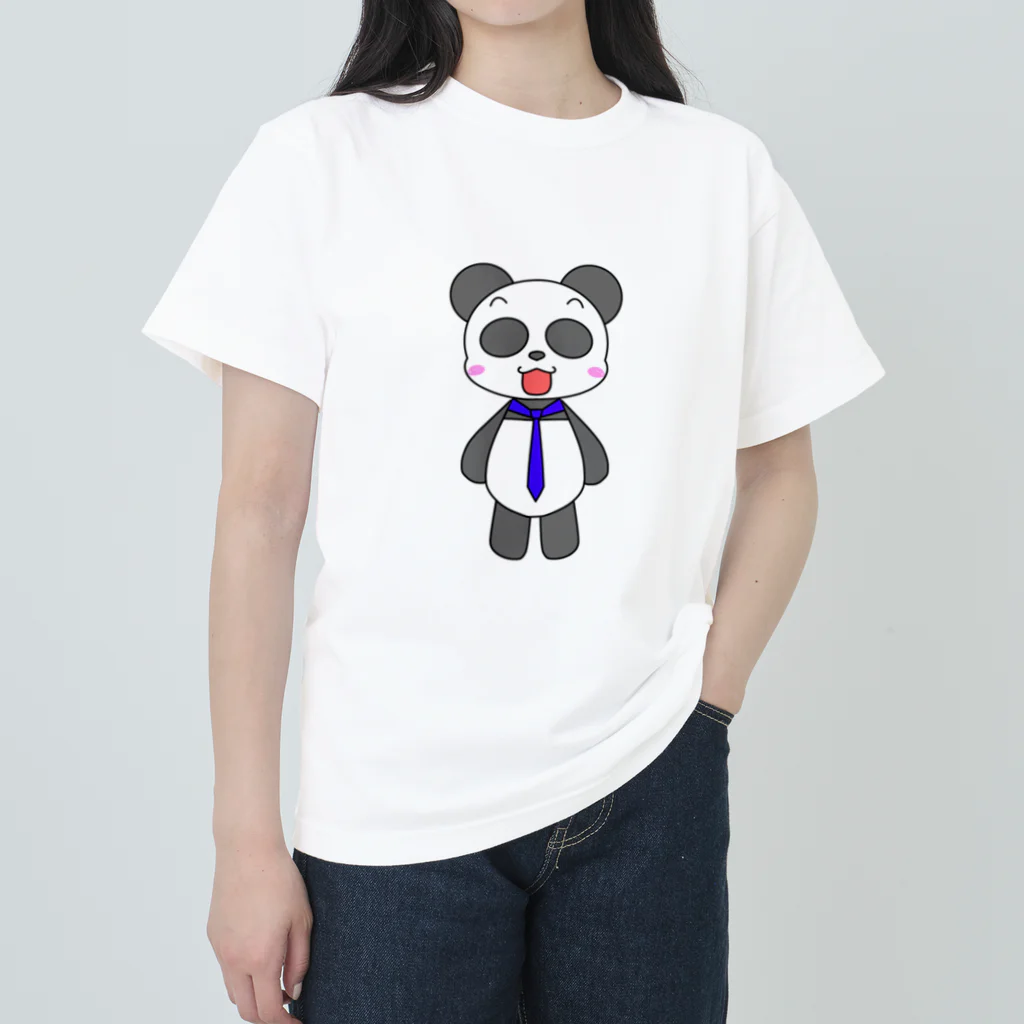 ふんころうの新入社員パンダ ヘビーウェイトTシャツ