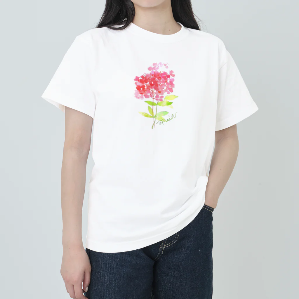 SUZURI.KEY-CHANの7月14日誕生日花フロッカス Heavyweight T-Shirt