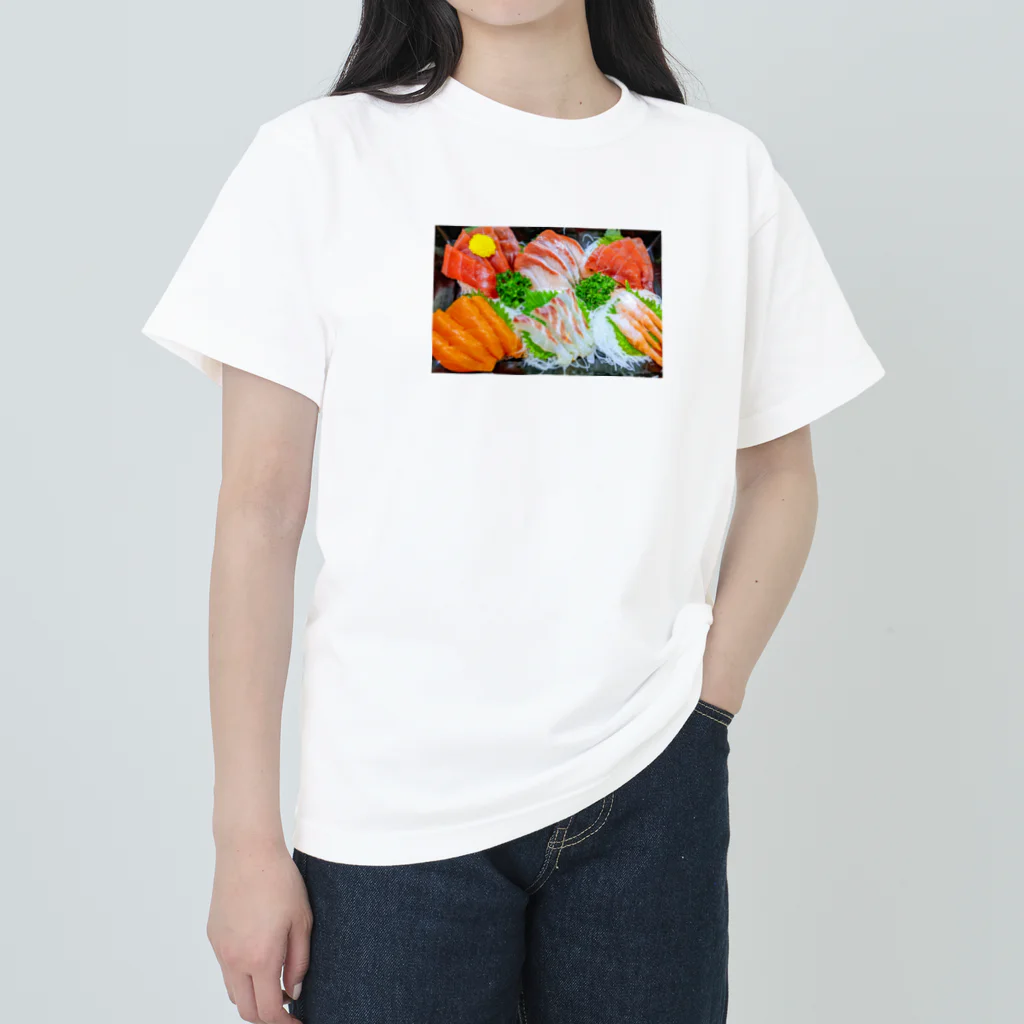 里空の刺身花畑 Heavyweight T-Shirt