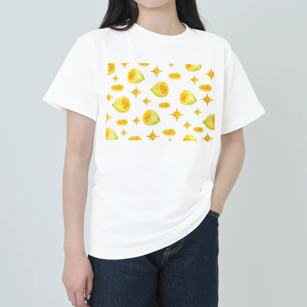 栖（すみか）＠天体観測展 通販 7/24 21時 - 8/7 21時の檸檬鉱石の輝き Heavyweight T-Shirt