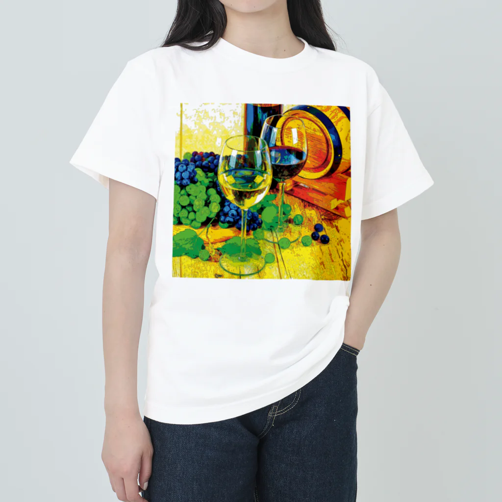 GALLERY misutawoの葡萄とワイン Heavyweight T-Shirt