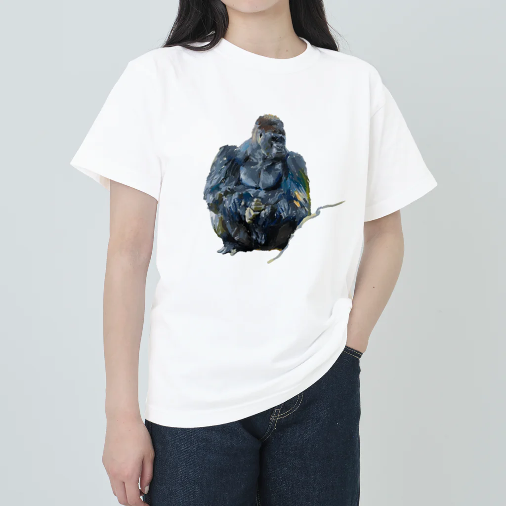 池田のニシローランドゴリラ ヘビーウェイトTシャツ