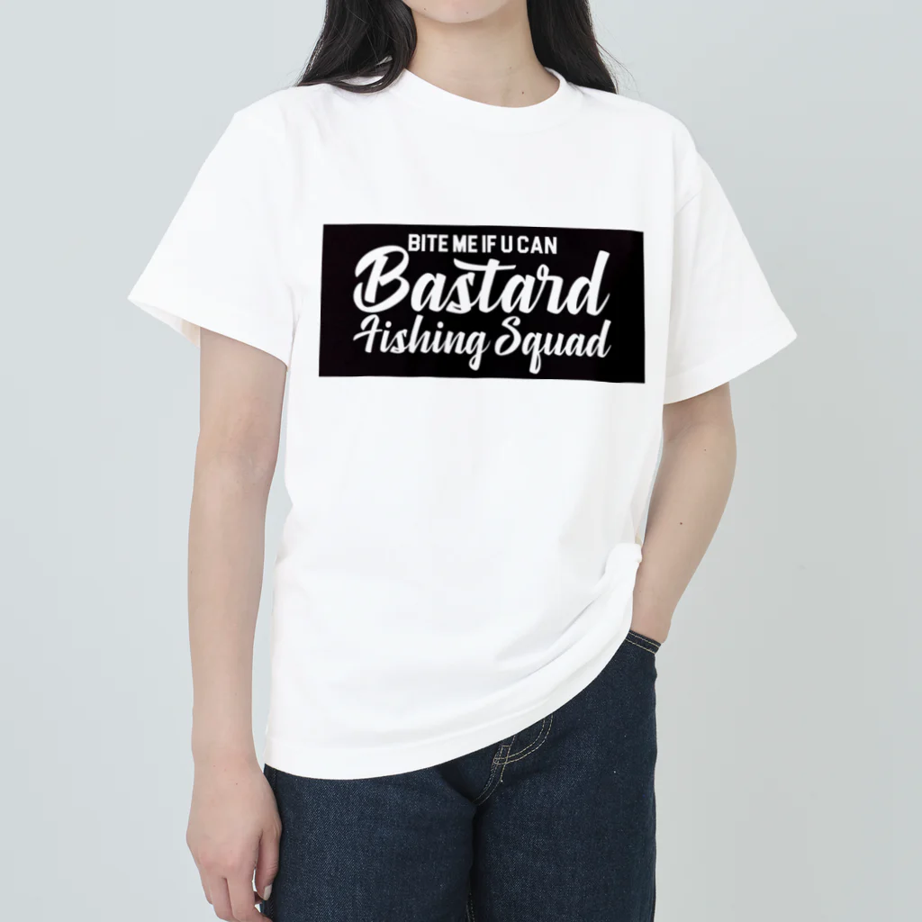 BASTARD FISHING SQUAD   Designed by KROのBFS LOGO Heavyweight T-Shirt