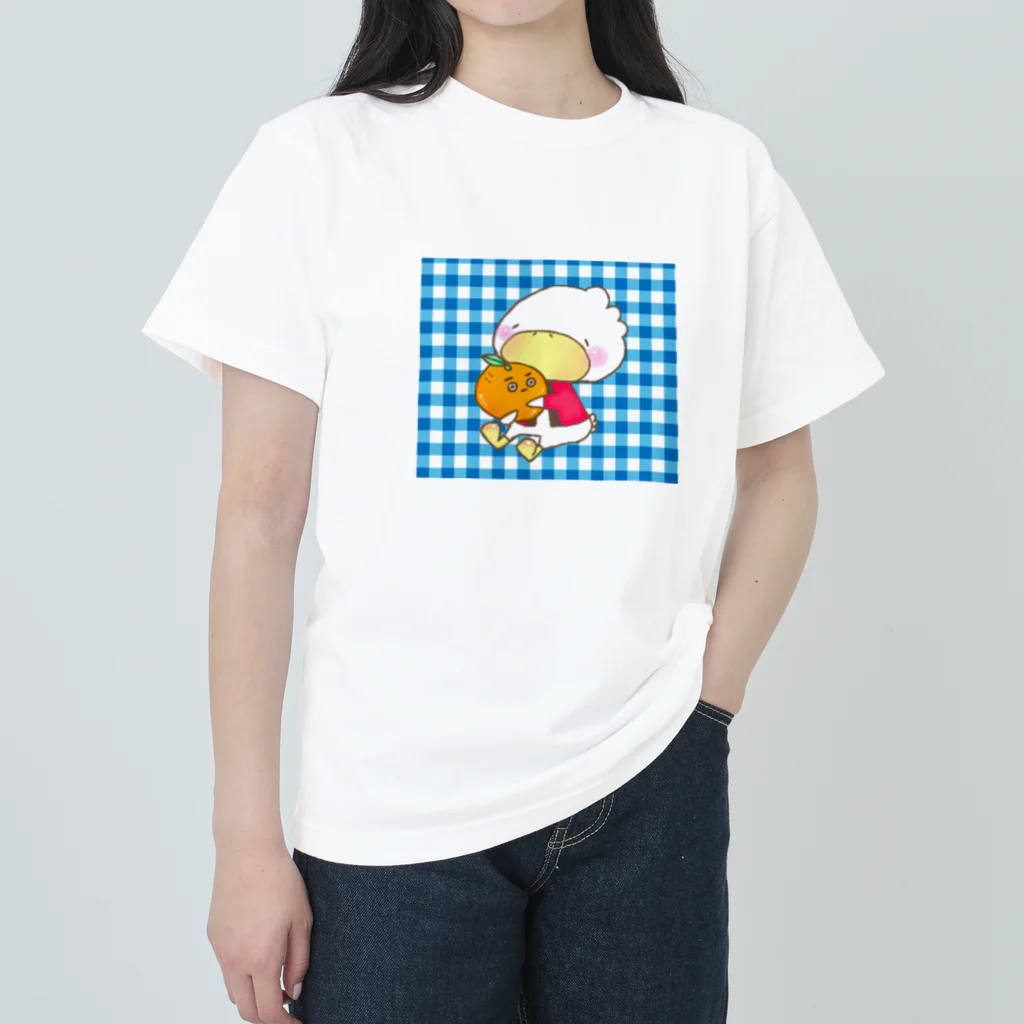 雑貨屋のオソラさんのなかよしすがもん Heavyweight T-Shirt