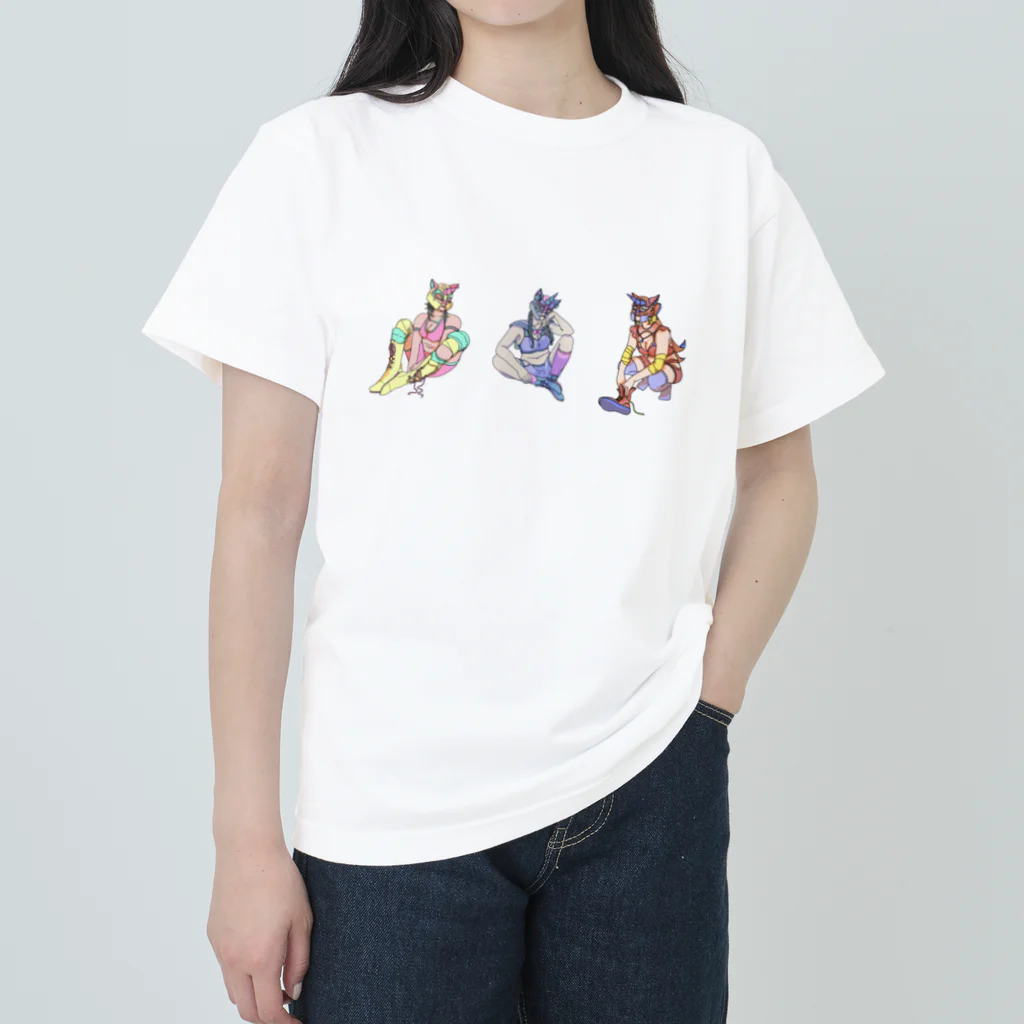 美しいパン🫧のユニコーンプロレスラー ヘビーウェイトTシャツ
