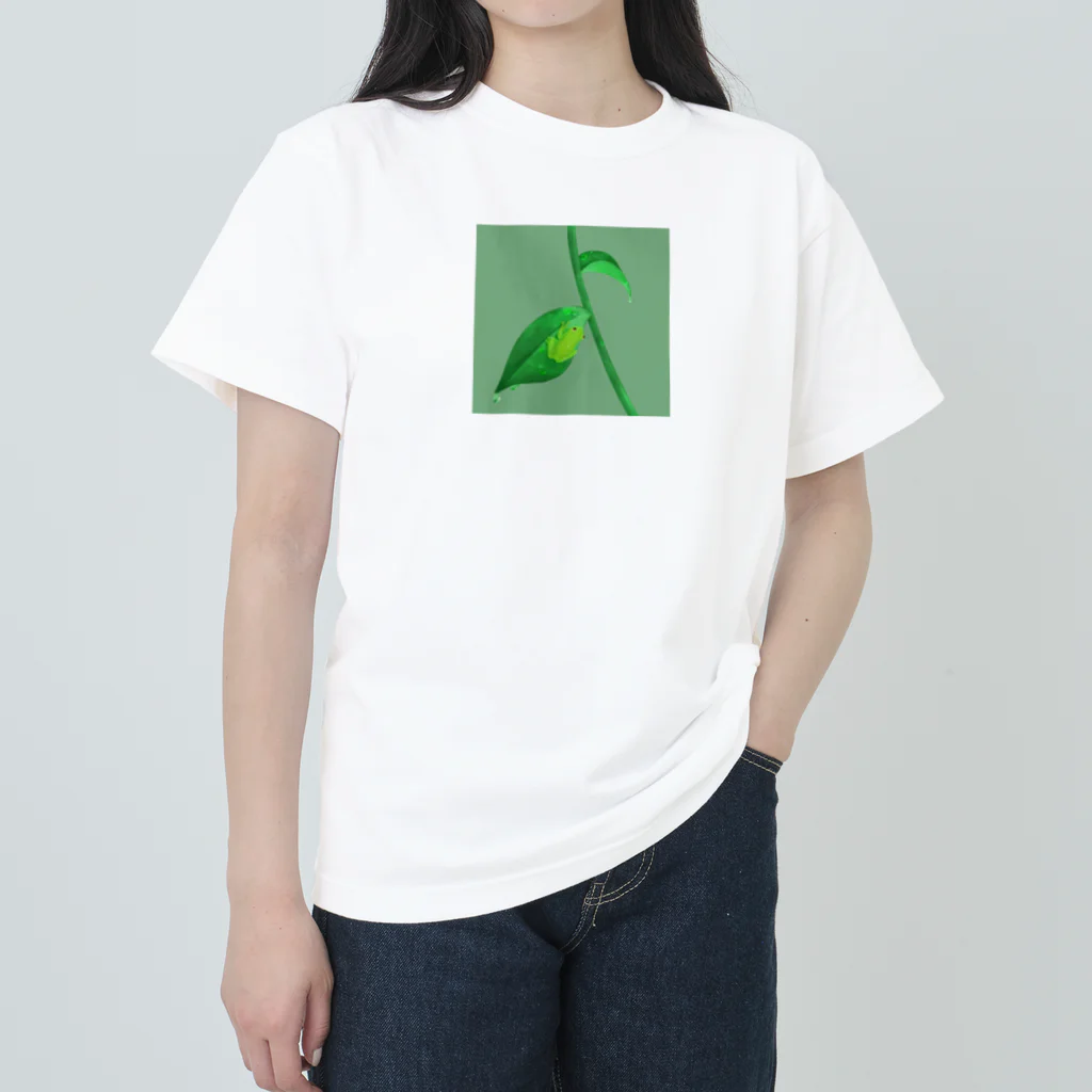 ててここのグミガエル：カーキ Heavyweight T-Shirt