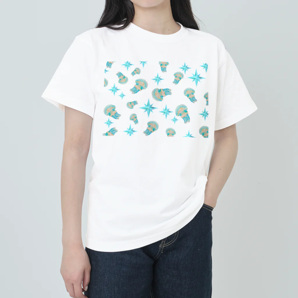 栖（すみか）＠天体観測展 通販 7/24 21時 - 8/7 21時のタコクラゲを飼う ヘビーウェイトTシャツ