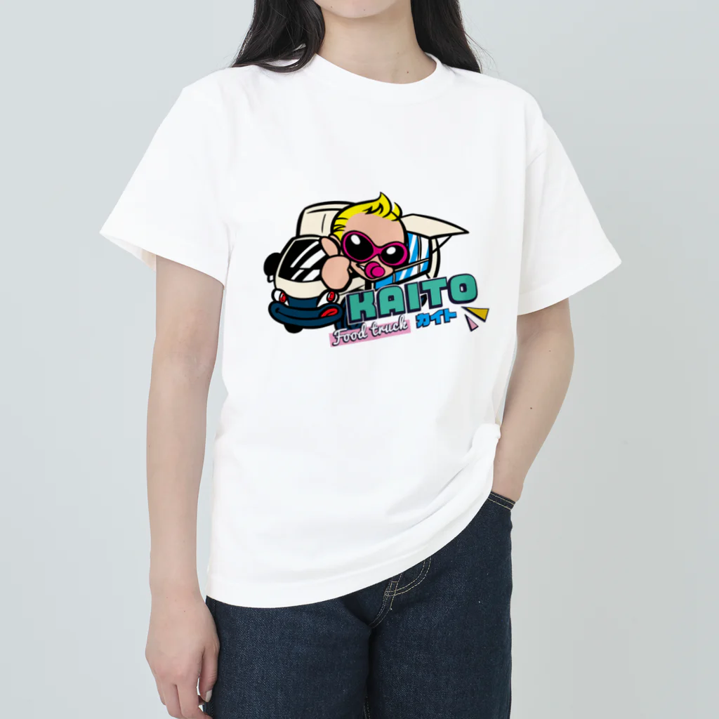 メロンパン兄貴のFood truck Kaito ヘビーウェイトTシャツ