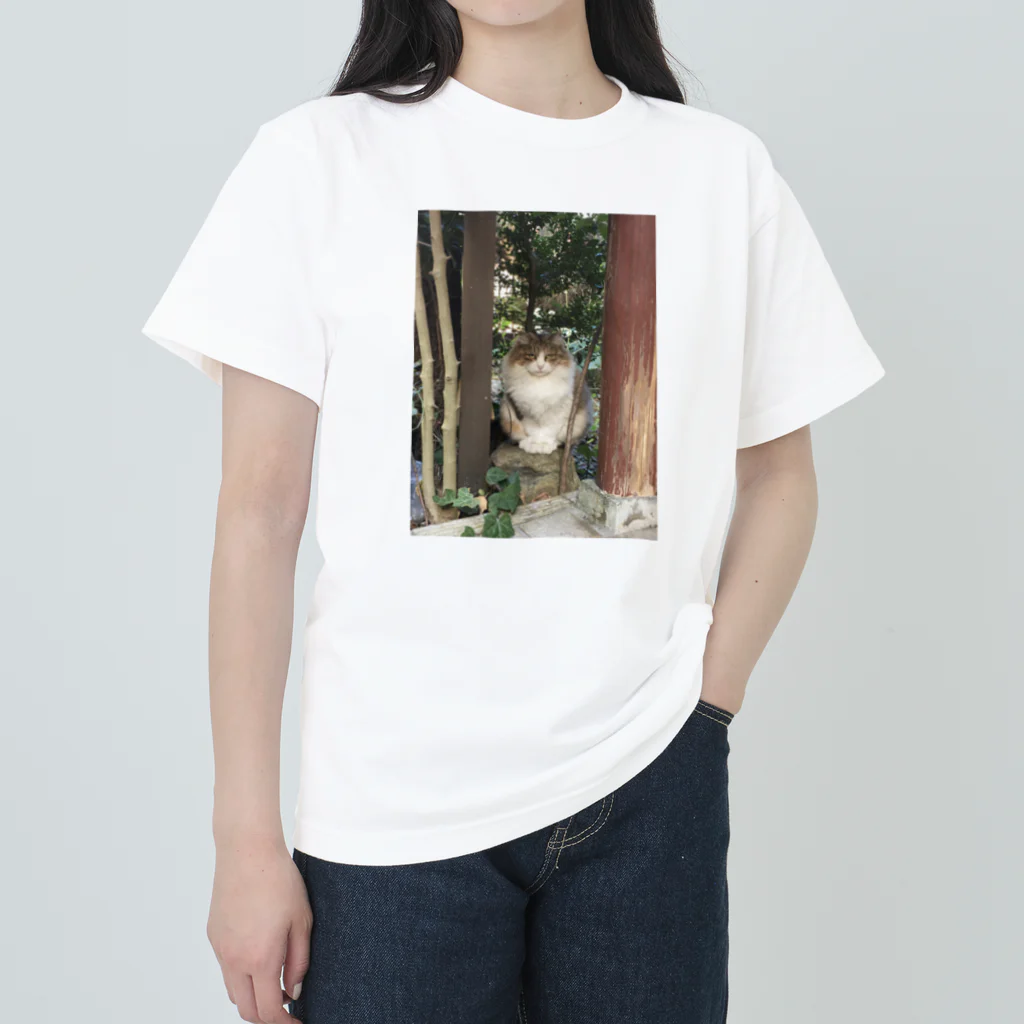 PLANET OF CATS ねこの惑星のmofuneco4 Heavyweight T-Shirt