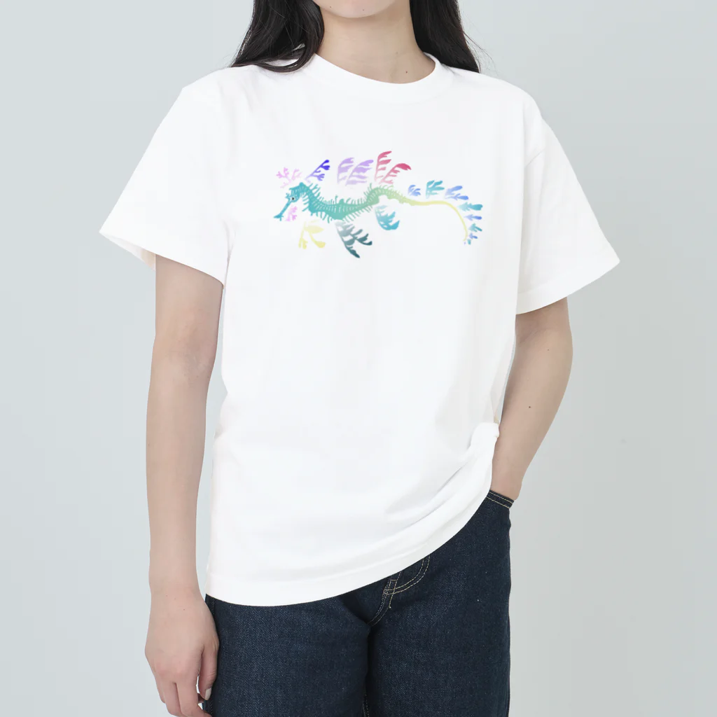 栗坊屋のリーフィーシードラゴン　カラフル Heavyweight T-Shirt