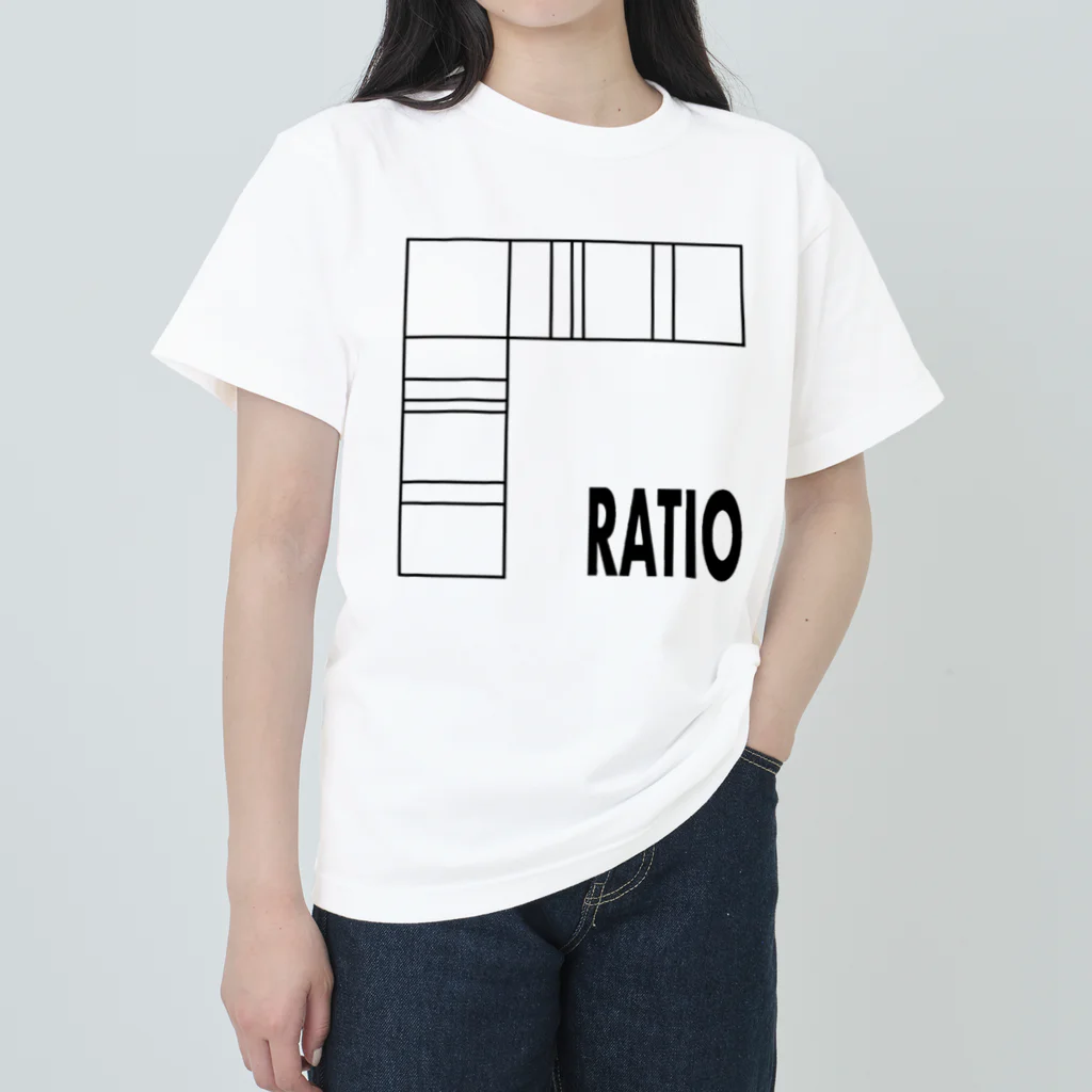 tenTenのRatio 比率模様 ヘビーウェイトTシャツ