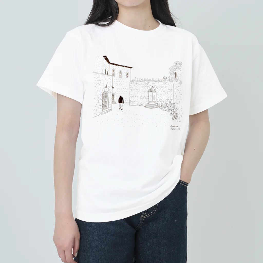 パレスチナ、Arrabaの村 / はしもとゆか ( hashimotoyuka )のヘビーウェイトTシャツ通販 ∞ SUZURI（スズリ）