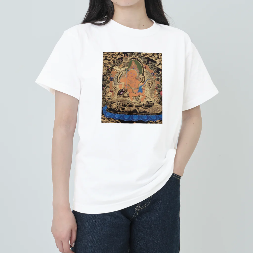 古いものが好きな人のイカつい仏さま Heavyweight T-Shirt