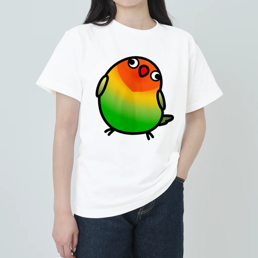 Cody the LovebirdのChubby Bird ルリゴシボタンインコ ヘビーウェイトTシャツ