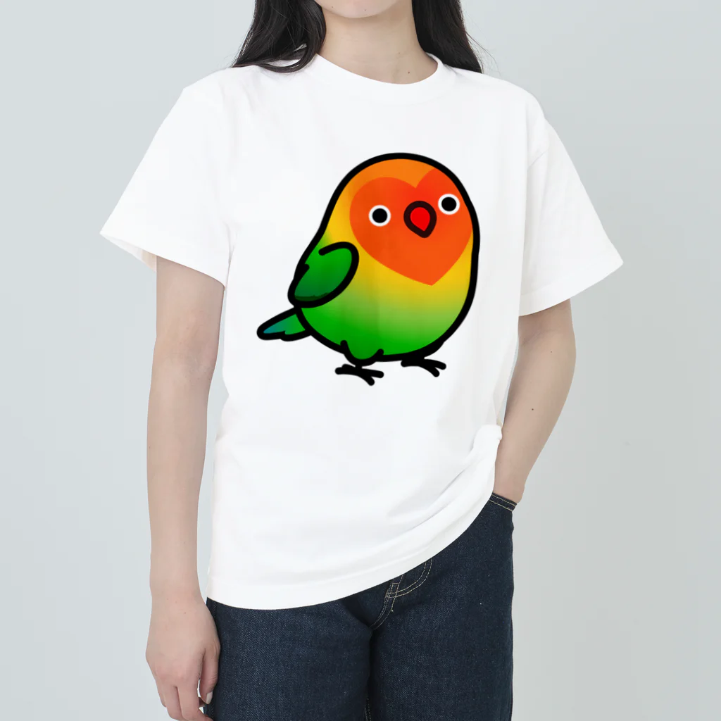 Cody the LovebirdのChubby Bird ルリゴシボタンインコ ヘビーウェイトTシャツ