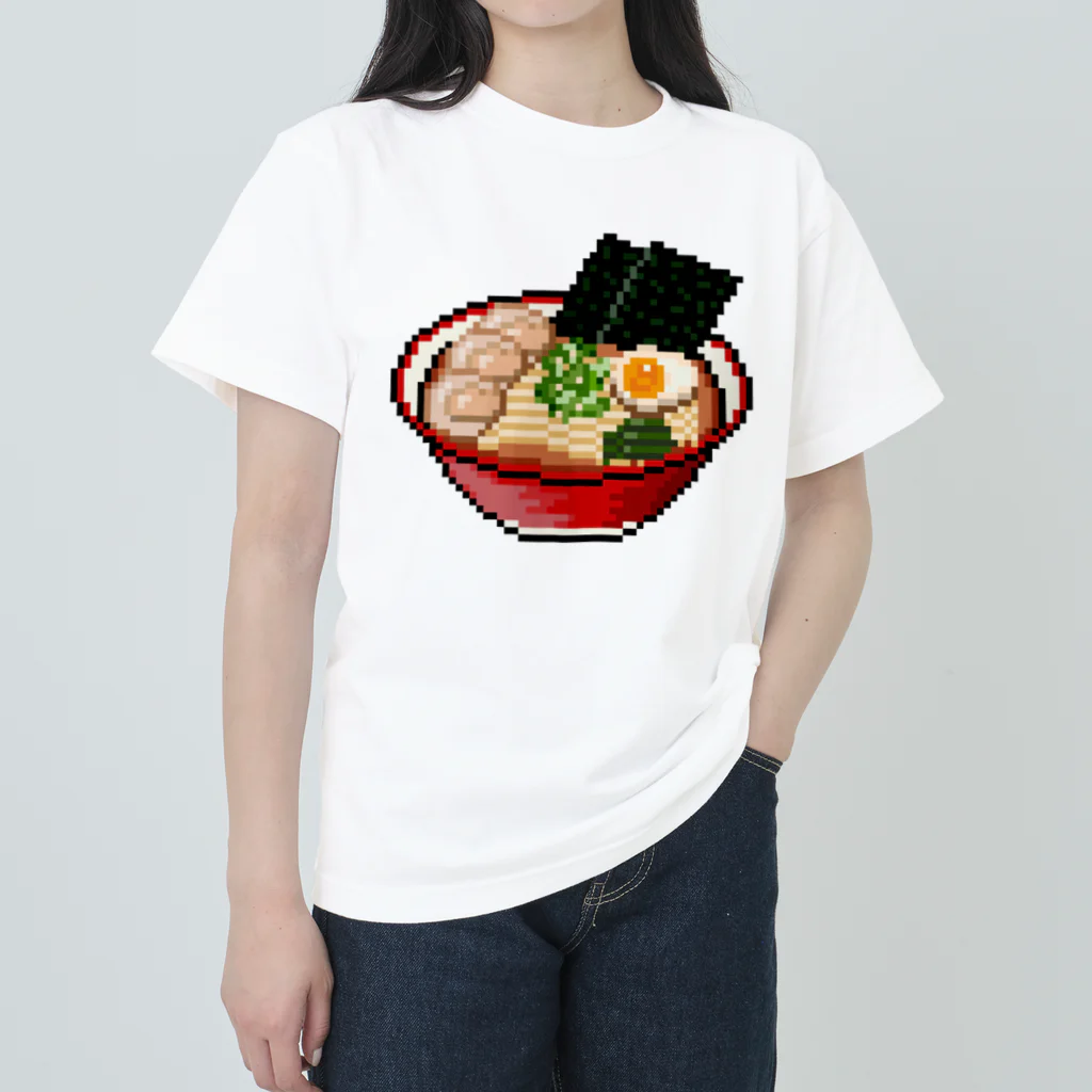 moguのラーメン【ドット】 ヘビーウェイトTシャツ