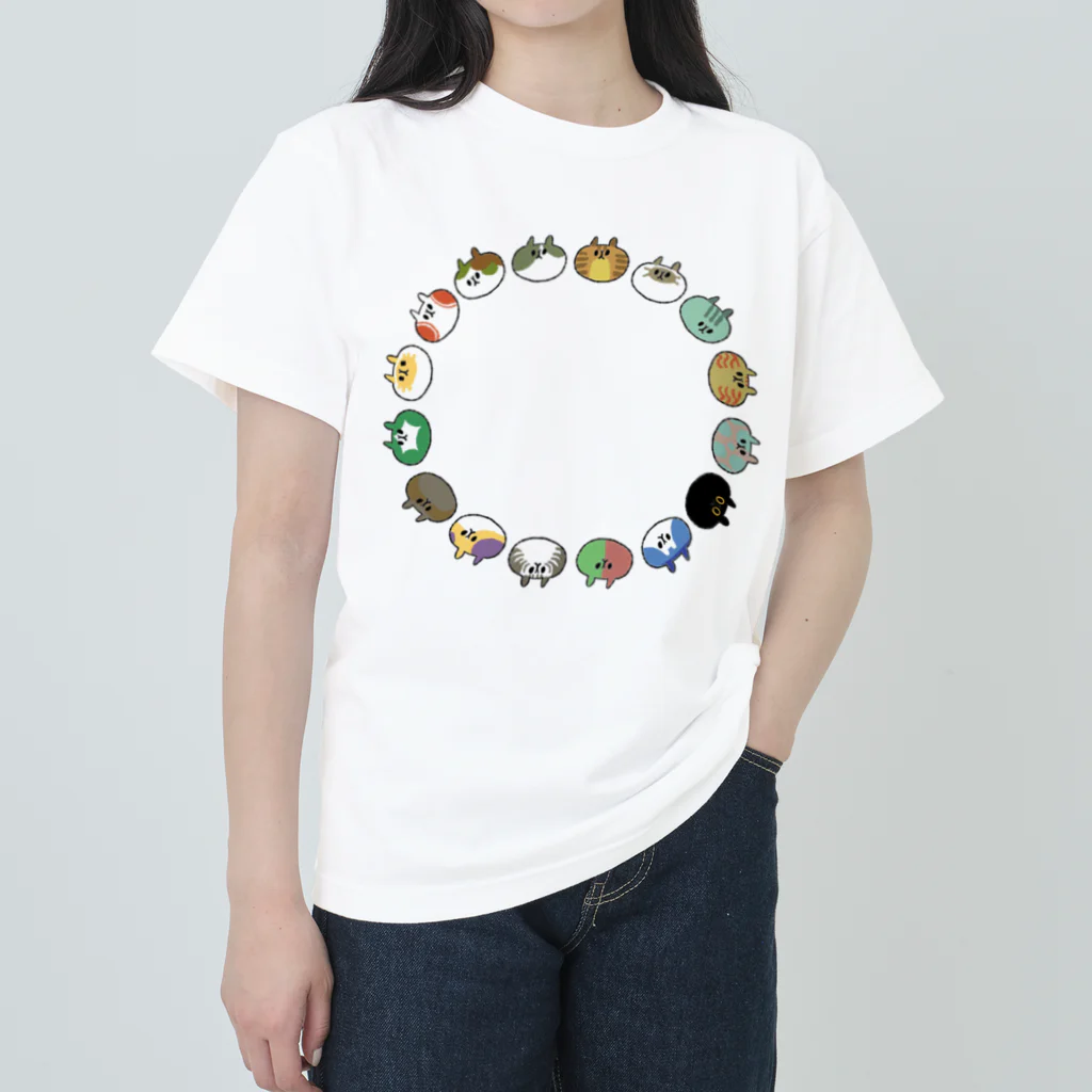 みみしゃぶといえてぃの猫集会 Heavyweight T-Shirt