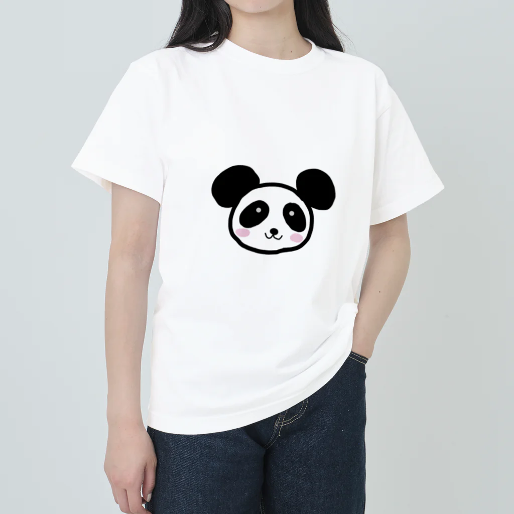 らぶたんのタレ目パンダくん Heavyweight T-Shirt