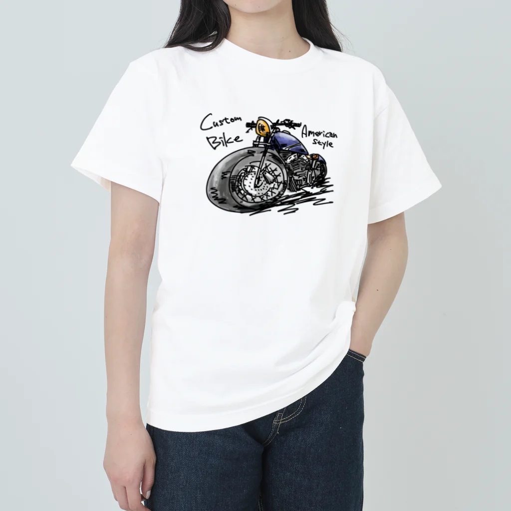 スタジオばんやのカスタムバイク　カラー ヘビーウェイトTシャツ