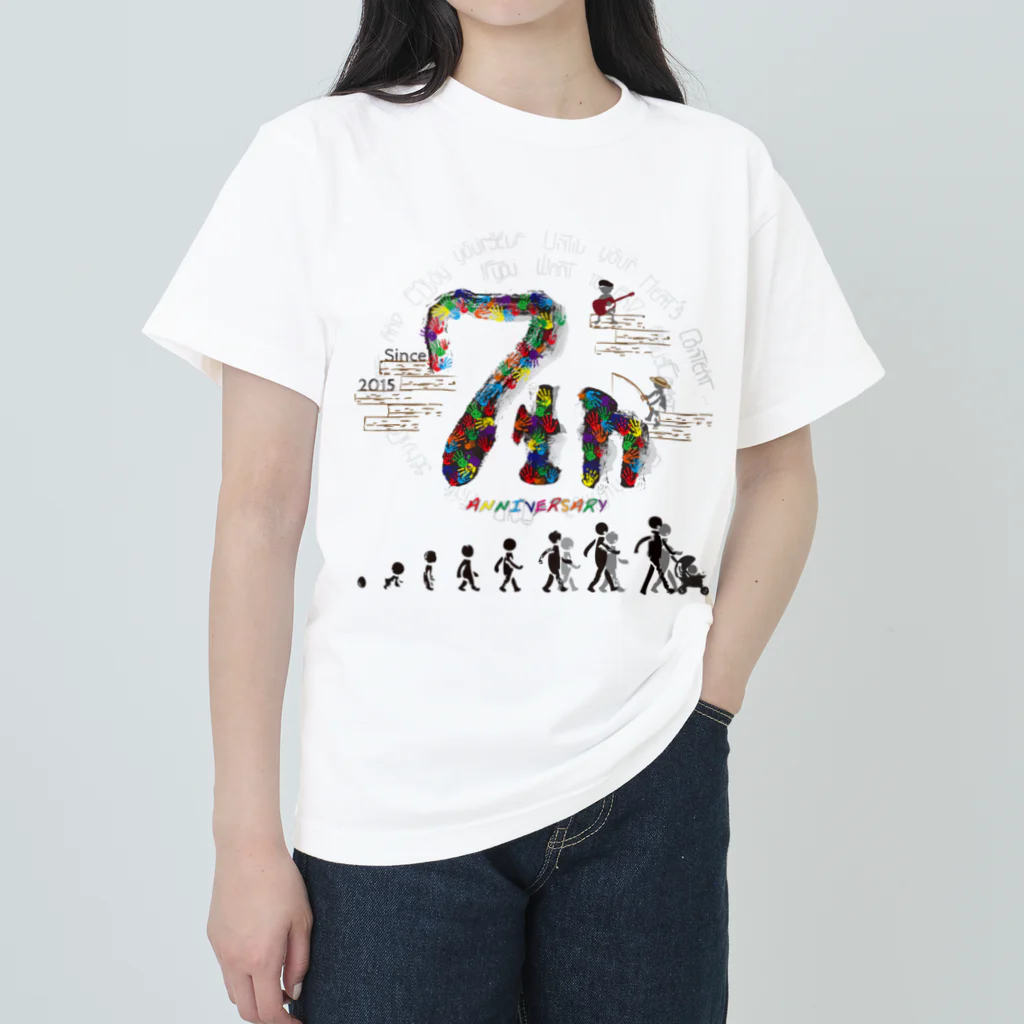 sevensroomのSEVEN'S ROOM7周年グッズ Heavyweight T-Shirt