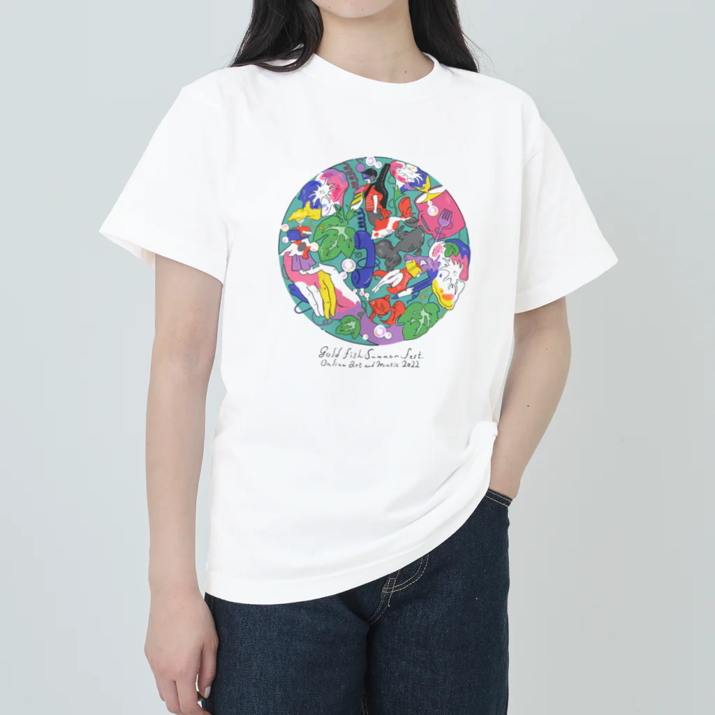 金魚たちの夏祭り👘🎋🎇の【シャツinモデル】金魚たちの夏祭り2022カラー ヘビーウェイトTシャツ