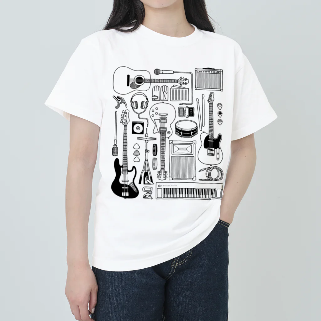 とりたひなこのバンドミュージック！(淡色) Heavyweight T-Shirt