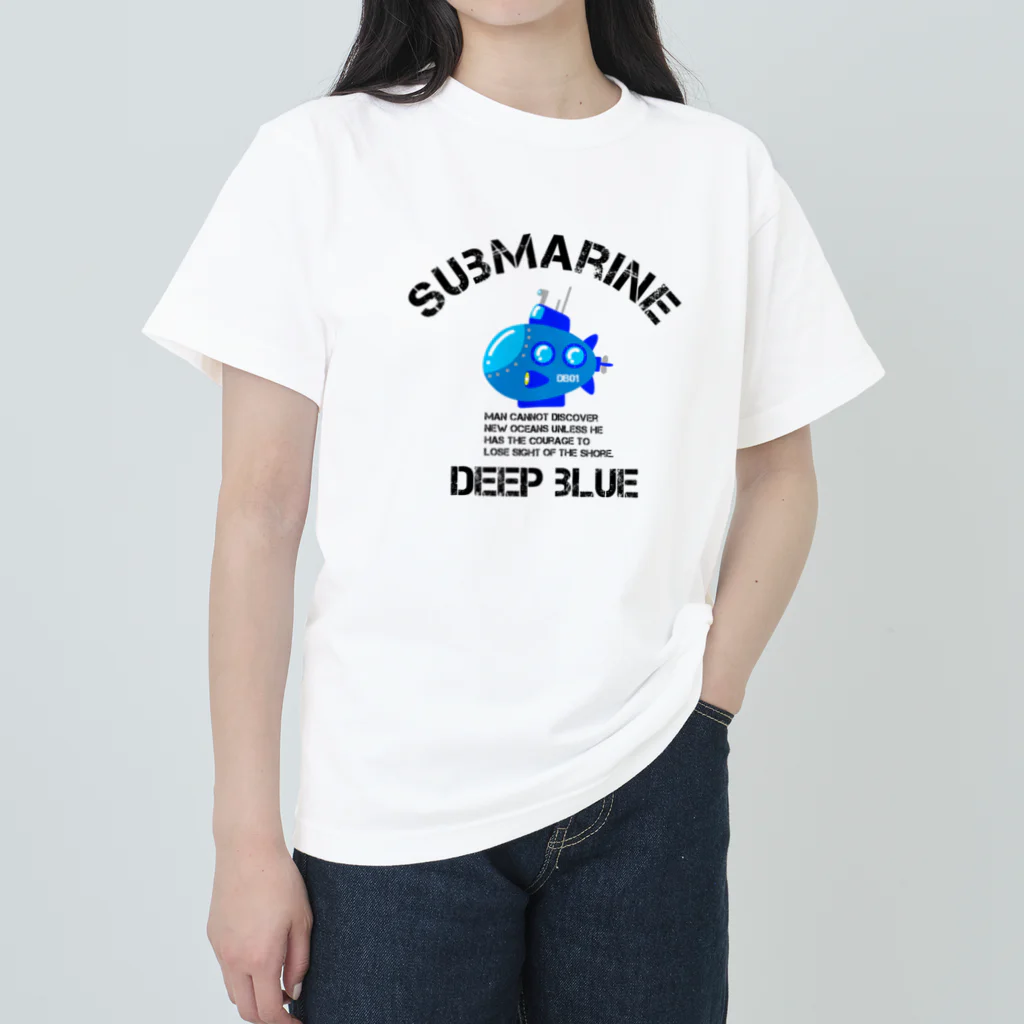 DeepBlueのsubmarine Heavyweight T-Shirt
