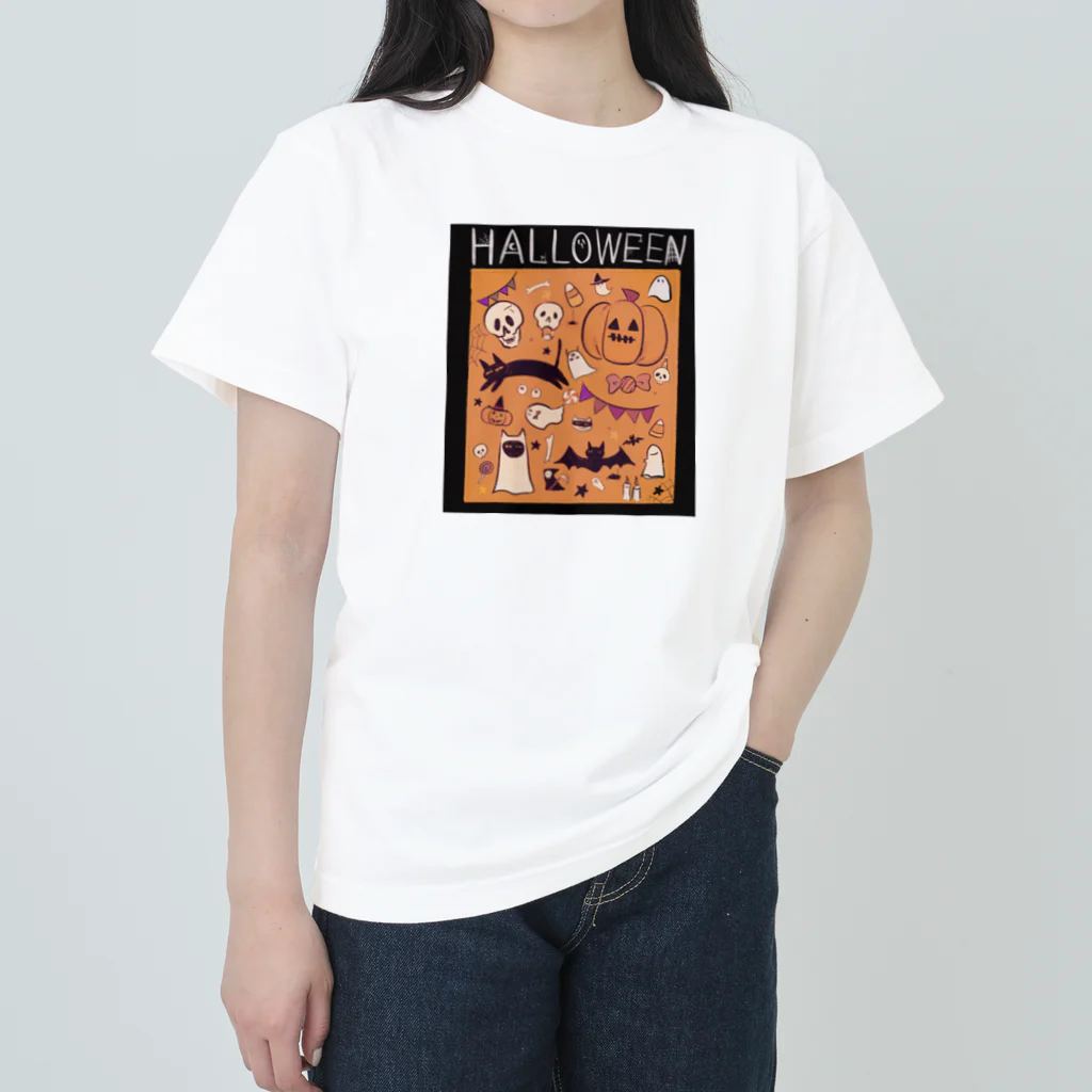 snake snackのハロハロウィン ヘビーウェイトTシャツ