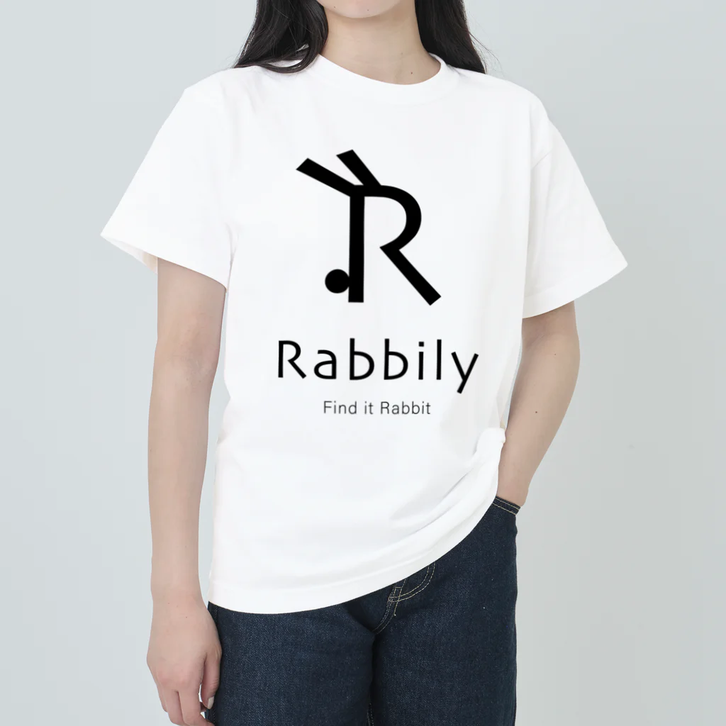 mukomaruのRabbily　Rogo+ ヘビーウェイトTシャツ