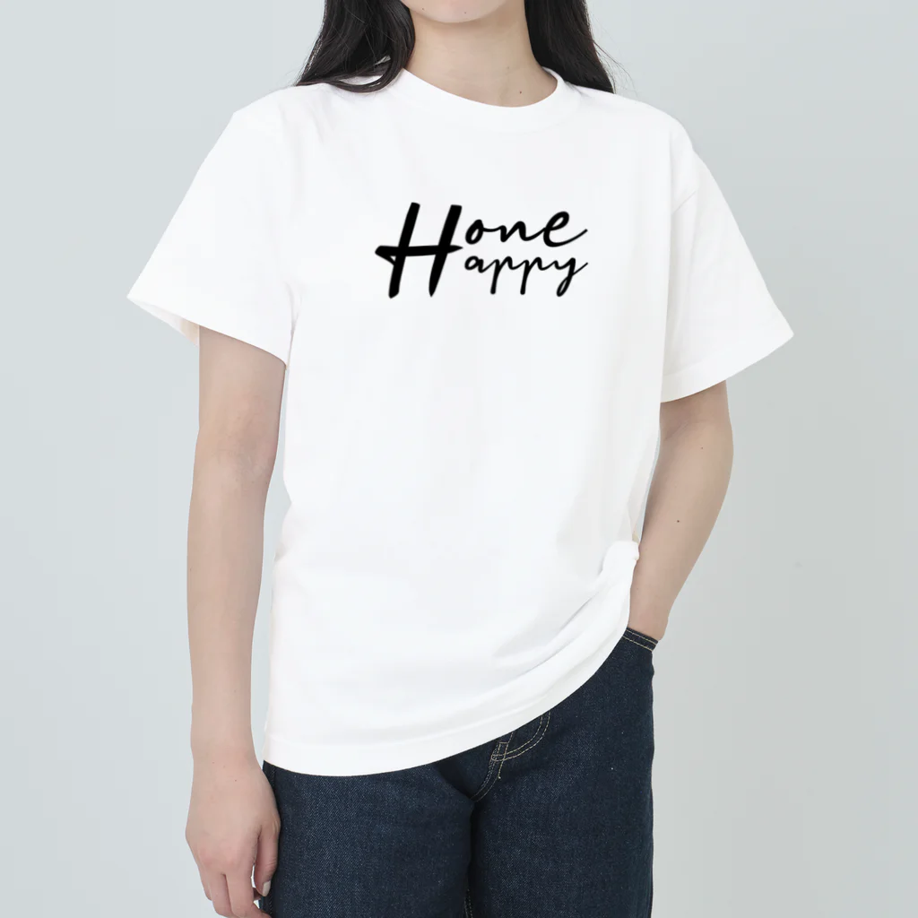 One:HappinessのOneHappy　ロゴデザイン ヘビーウェイトTシャツ
