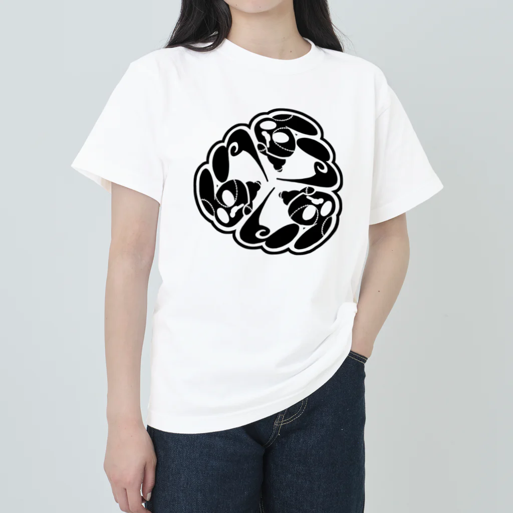 T-e's laboratory のネクローリクちゃん＠カモンモノクロ Heavyweight T-Shirt