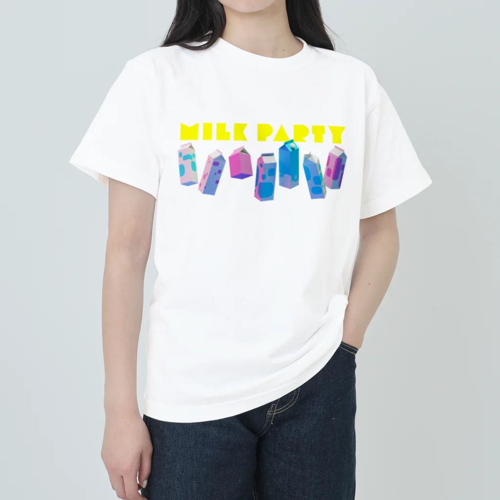 やまやの牛乳パック🐄(パーティモード) ヘビーウェイトTシャツ
